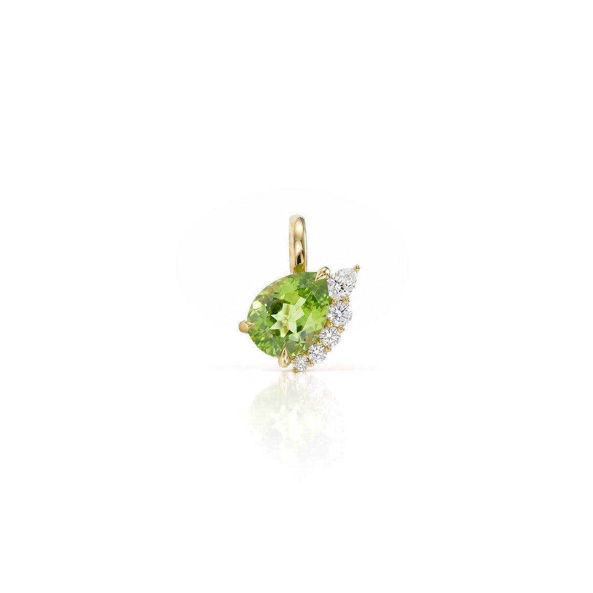 Winged Peridot Pendant